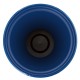 Glitzhome 15.5"D Set of 2 Round Cobalt Blue Faux Ceramic Pot Plastic Planter