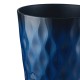 Glitzhome 23.75"H Set of 2 Oversized Wavy Texture Cobalt Blue Tall Plastic Planter
