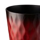 Glitzhome 23.75"H Set of 2 Oversized Wavy Texture Red Tall Plastic Planter