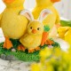 Glitzhome 11.5"H Easter Resin Duck Family Table Decor