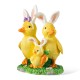 Glitzhome 11.5"H Easter Resin Duck Family Table Decor