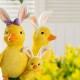 Glitzhome 11.5"H Easter Resin Duck Family Table Decor