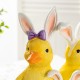 Glitzhome 11.5"H Easter Resin Duck Family Table Decor