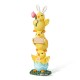 Glitzhome 13.25"H Easter Resin Stackable Chickens Table Decor