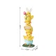 Glitzhome 13.25"H Easter Resin Stackable Chickens Table Decor