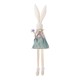 Glitzhome 29.5"H Easter Fabric Girl Bunny with Dangling Legs