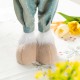 Glitzhome 32.75"H Easter Fabric Boy Bunny with Telescoping Legs
