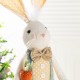 Glitzhome 32.75"H Easter Fabric Boy Bunny with Telescoping Legs