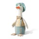 Glitzhome 15.75"H Easter Fabric Boy Duck Figurine