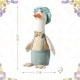 Glitzhome 15.75"H Easter Fabric Boy Duck Figurine