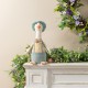 Glitzhome 15.75"H Easter Fabric Boy Duck Figurine