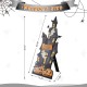 Glitzhome 30"H Halloween Lighted Wooden Haunted House Porch Decor with Timer