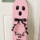 Glitzhome 42"H Halloween Wood Reversible Ghost Porch Signs