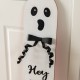 Glitzhome 42"H Halloween Wood Reversible Ghost Porch Signs