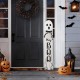 Glitzhome 42"H Halloween Wood Reversible Ghost Porch Signs