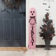 Glitzhome 42"H Halloween Wood Reversible Ghost Porch Signs