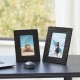 Glitzhome Set of 2  Black Honeycomb Resin Tabletop Picture Frames-4X6 5X7