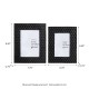 Glitzhome Set of 2  Black Honeycomb Resin Tabletop Picture Frames-4X6 5X7