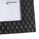 Glitzhome Set of 2  Black Honeycomb Resin Tabletop Picture Frames-4X6 5X7