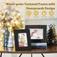 Glitzhome Set of 2  Black Honeycomb Resin Tabletop Picture Frames-4X6 5X7