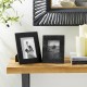 Glitzhome Set of 2  Black Honeycomb Resin Tabletop Picture Frames-4X6 5X7
