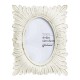 Glitzhome Set of 2  White Ornate Resin Tabletop Picture Frames-4x6
