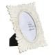 Glitzhome Set of 2  White Ornate Resin Tabletop Picture Frames-4x6