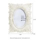 Glitzhome Set of 2  White Ornate Resin Tabletop Picture Frames-4x6