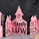 Glitzhome 24.75"L Halloween Wooden House Table Decor