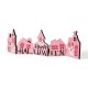 Glitzhome 24.75"L Halloween Wooden House Table Decor