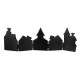 Glitzhome 24.75"L Halloween Wooden House Table Decor