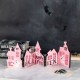 Glitzhome 24.75"L Halloween Wooden House Table Decor