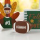 Glitzhome 5.75"H S/4 Thanksgiving Wooden Turkey Table Decor Set