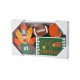 Glitzhome 5.75"H S/4 Thanksgiving Wooden Turkey Table Decor Set
