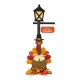 Glitzhome 36"H Thanksgiving Lighted Wooden Turkey Lamp Post Porch Decor w/Timer