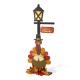 Glitzhome 36"H Thanksgiving Lighted Wooden Turkey Lamp Post Porch Decor w/Timer