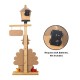 Glitzhome 36"H Thanksgiving Lighted Wooden Turkey Lamp Post Porch Decor w/Timer