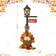 Glitzhome 36"H Thanksgiving Lighted Wooden Turkey Lamp Post Porch Decor w/Timer