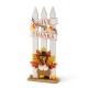 Glitzhome 28"H Thanksgiving Wooden Fence Turkey Porch Decor
