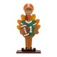 Glitzhome 29.5"H Thanksgiving Wooden Football Turkey Porch Decor