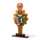 Glitzhome 29.5"H Thanksgiving Wooden Football Turkey Porch Decor