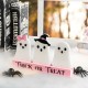 Glitzhome 10"L Halloween Wooden Epoxy Ghosts Table Decor