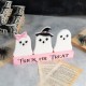 Glitzhome 10"L Halloween Wooden Epoxy Ghosts Table Decor