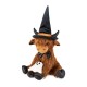 Glitzhome 19"H Halloween Fabric Highland Cow Shelf Sitter