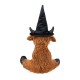 Glitzhome 19"H Halloween Fabric Highland Cow Shelf Sitter