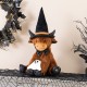 Glitzhome 19"H Halloween Fabric Highland Cow Shelf Sitter