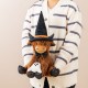 Glitzhome 19"H Halloween Fabric Highland Cow Shelf Sitter
