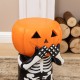Glitzhome 14.5"H Halloween MGO Skeleton Pumpkin Stool
