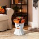 Glitzhome 14.75"H Halloween MGO Ghost Stool