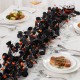 Glitzhome 72.00"L Halloween Eucalyptus Pumpkin Bat Garland